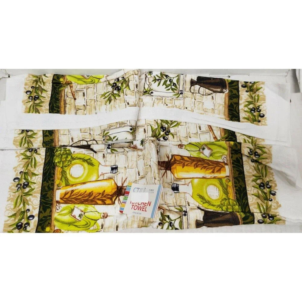 Set of 3 Same Printed Cotton Towels (15